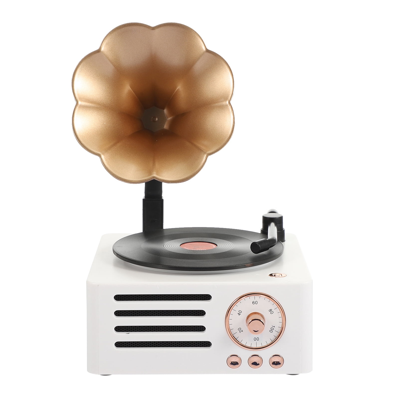 Mini Creative Speaker Phonograph Bluetooth Speaker Retro Horn Flower ...