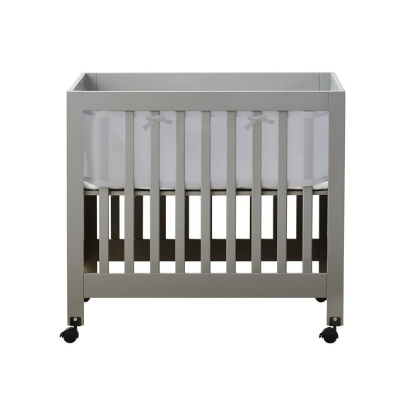 HALO Mini Crib Liner Gray