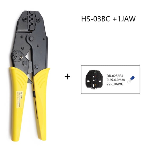 Mini Crimping Pliers HS-03BC Clamp Tools Cap/coaxial Cable Terminals Kit 230mm Mini Carbon Steel Multifunctional Electrical ,Built to Last