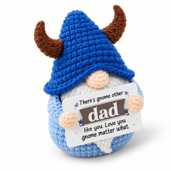 Mini Crochet Dad Keepsake Figurine, Dad Color, Thoughtful Birthday Gift for Dads