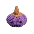 thumbnail image 1 of Mini Crochet Pumpkin Halloween Plush, Handmade Stuffed Animal Toy, Spooky Knit Jack-O-Lantern Decor, Halloween Gifts, 1.97 Inch, 1 of 6