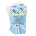 thumbnail image 1 of Mini Crochet Rose Bouquet Handmade Knitted Floral Arrangement For Holiday Birthday Home Graduation Day Elegant Flowers, 1 of 3