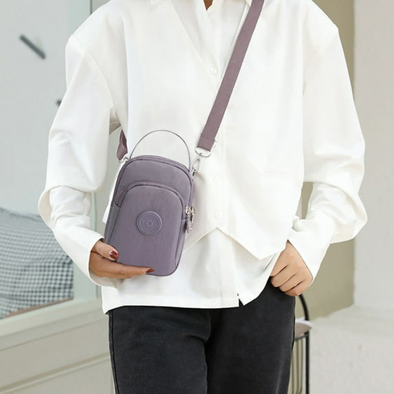 Mini Crossbody Bag Women's Small Handbag Casual Mobile Phone Purse Nylon Coin Purse Compact Durable Versatile