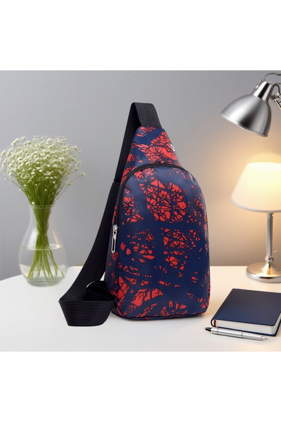 Mini Crossbody Sling Bag Chest Bag, Men's Crossbody Bag,Sports Chest Bag,Multi-Pocket Messenger Bag,Lightweight Sling Pack,Outdoor Shoulder Bag,RFID Anti-Theft Waist Pack Holiday Gifts