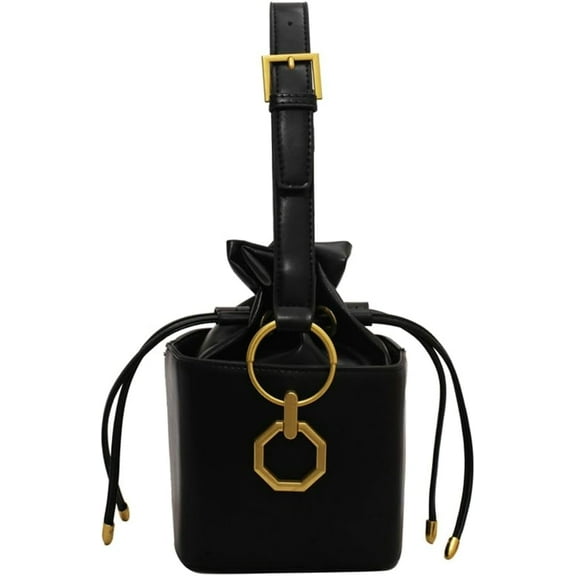 Mini Crossbody Women's Small Bucket Bag Work Casual Hard Leather Shoulder Bag Fashion Handbag