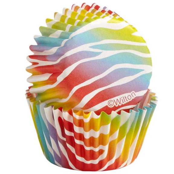 Mini Cup Zebra Brights 100ct