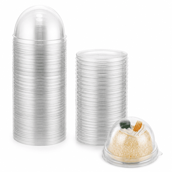Various Containers Mini Cupcake Containers Clear Plastic Dome Boxes - Walmart.com