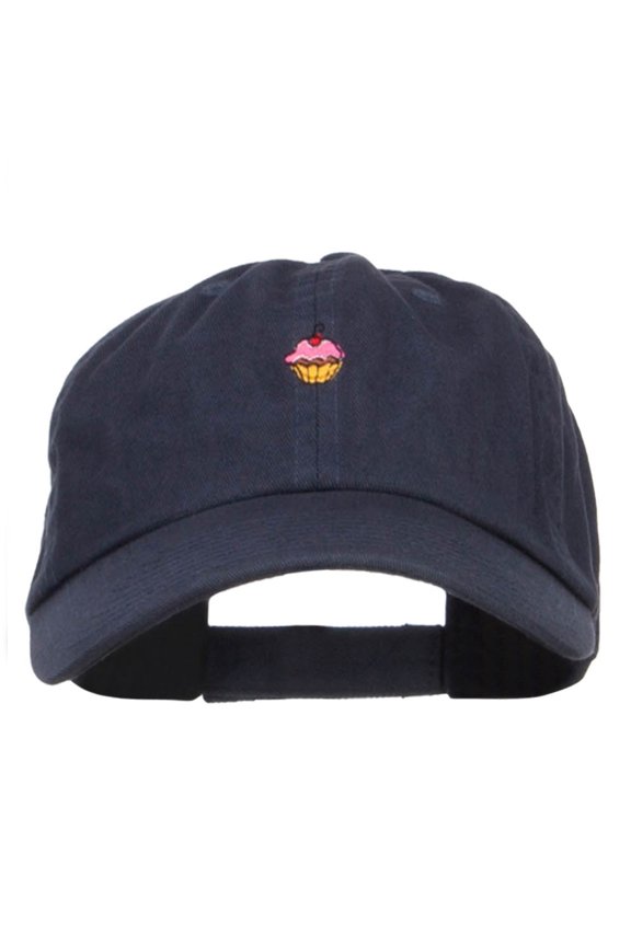 Mini Cupcake Embroidered Low Cap - Navy OSFM