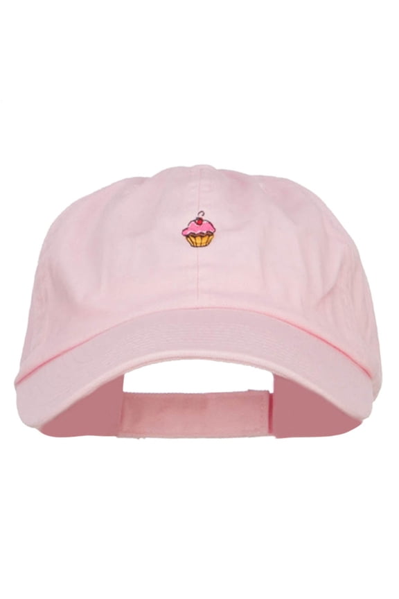 Mini Cupcake Embroidered Low Cap - Pink OSFM