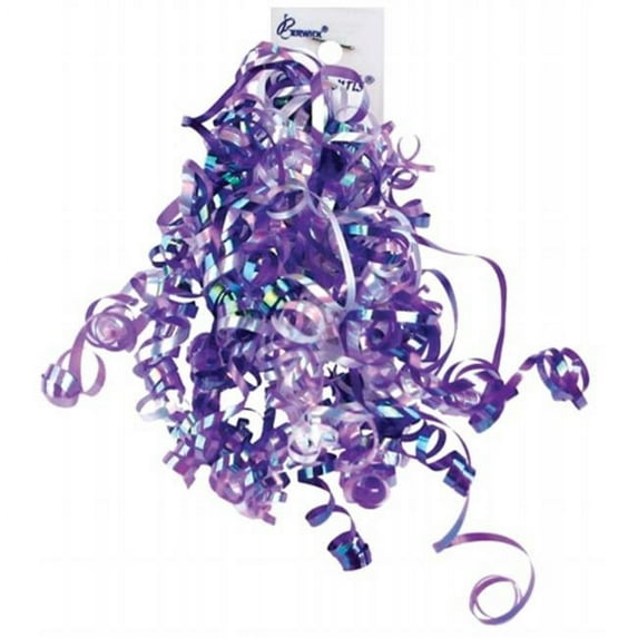Mini Curl Swirls-Purple Iridescent, Pk 6, Berwick