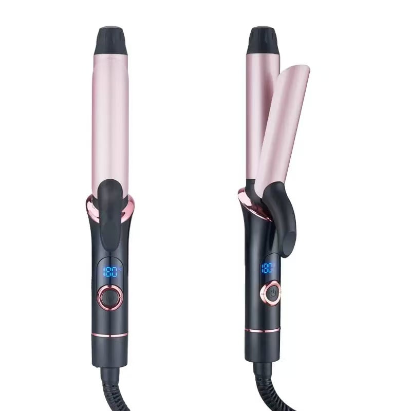 Mini Curling Iron for Short Hair - Small Travel Curling Iron with Dual Voltage, Ceramic Barrel, 5 Heat Settings, 60 Min Auto-Off, Portable Curling Wand for Versatile Styling (3/4 inch)