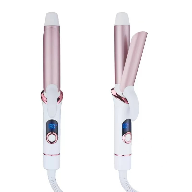 Mini Curling Iron for Short Hair - Small Travel Curling Iron with Dual Voltage, Ceramic Barrel, 5 Heat Settings, 60 Min Auto-Off, Portable Curling Wand for Versatile Styling (3/4 inch)