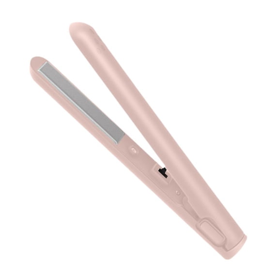 Mini Curling Iron Straightener, Portable 2-in-1 USB Rechargeable Hair Styler for Travel, Fast Heating Ceramic Dual-Purpose Flat Iron