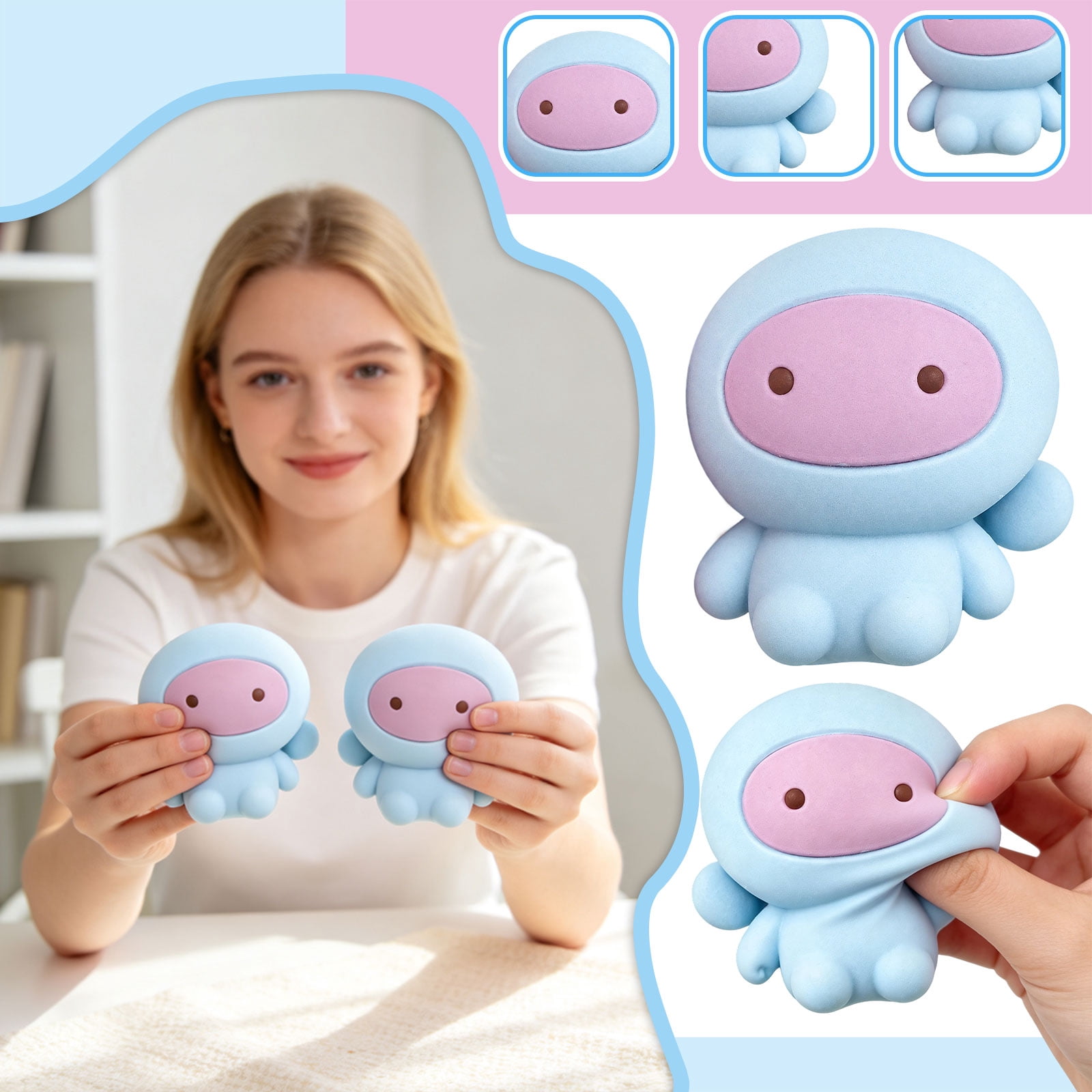 Mini Cute Alien Squishy Toy, Slow Rising Squishy Alien Figure For ...