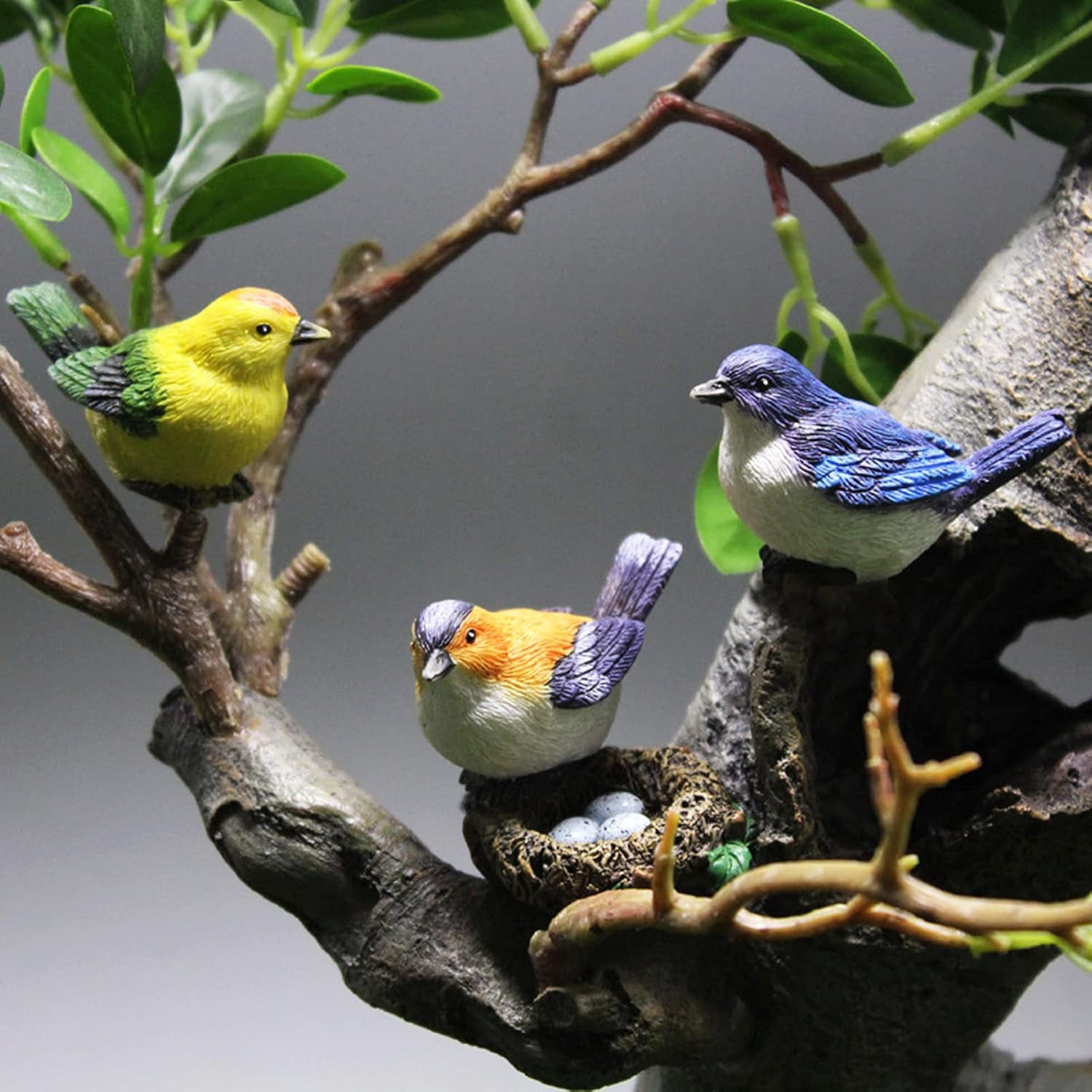4Pcs/set(Birds+Nest)