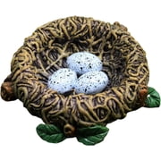 Mini Cute Bird Statue Landscape Ornament, Christmas Garden Decoration Bird/ Bird Nest Sculpture, Desktop Decoration Resin Table Top Car Ornamental Statue