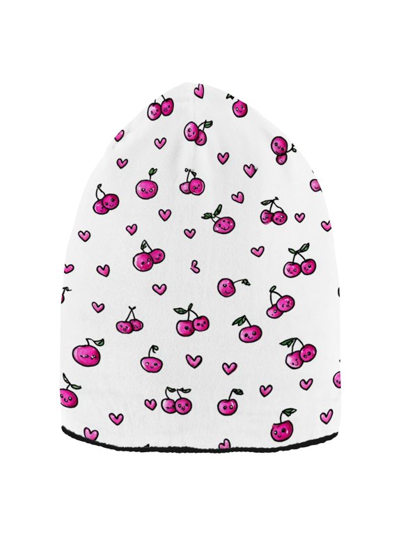 Mini Cute Cherry Beanie Hat Unisex Warm Winter Hat Cap For Women Men Winter Running