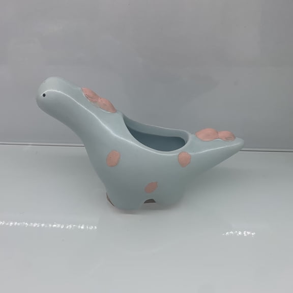 Mini Cute Dinosaur Elephant Succulent Planter - Creative Ceramic Small Flower Pot for Balcony Tabletop Office Desk Decor