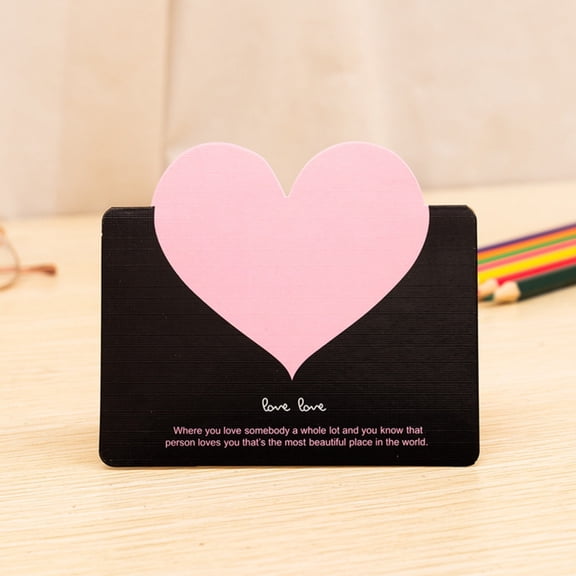 Mini Cute Love Design Letter Writing Stationery Paper, Heart Greeting Cards With Envelopes, Invitation Card, Thank You Card
