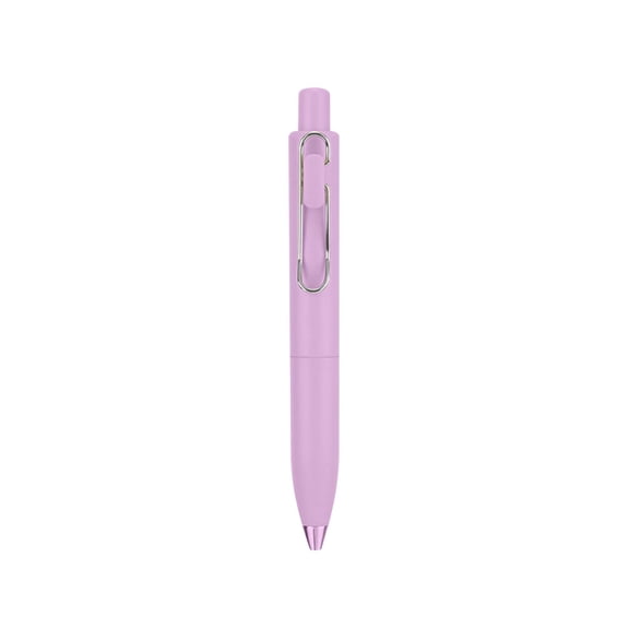 Mini Cute Macaron Retractable Ballpoint Pen, 1 Pc 0.5mm Fine Point Click Pen with Pocket-Friendly Shape, Smooth Ink Rollerball Pen, Comfortable Writing Pen for Exam Prep and Daily Use, Purple