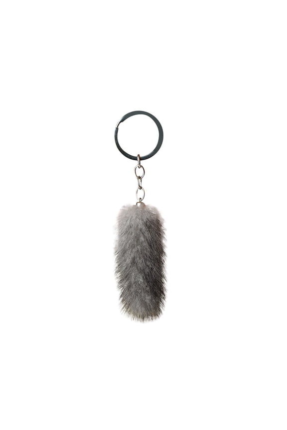 Mini Cute Real Tail Key Chain Car Pendant for and Bags