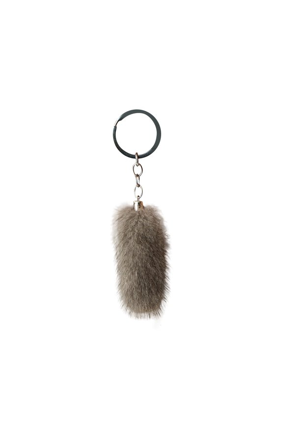 Mini Cute Real Tail Key Chain Pendant for Backpack and Bag Accessories