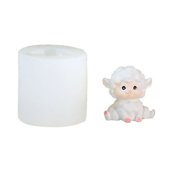 Mini Cute Sheep Silicone Molds Handmade-Candle Table Ornament Mould Non-stick