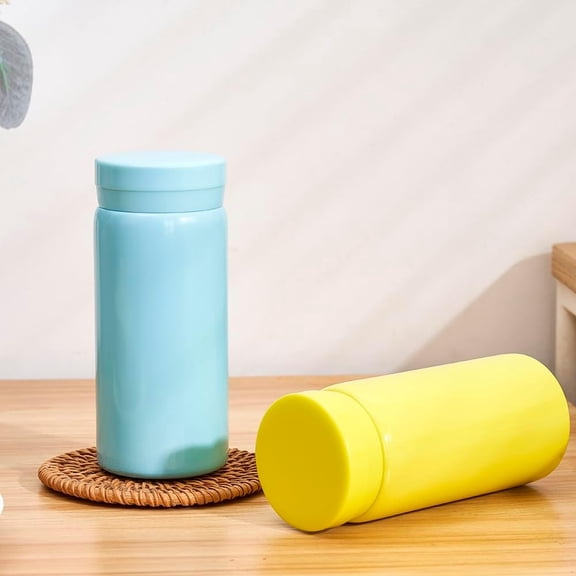 Mini Cute Water Bottle - 7 oz Tiny Insulated Vacuum 18/10 Stainless Steel Small Flask - Leak Proof & Spill Proof & Keeps Cold and Hot for Drink, Coffee, Tea-6PC