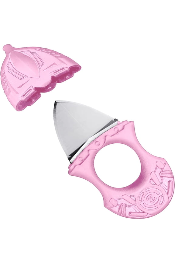 Mini Cutter, Dienrx Huaao Ultra Small Fixed 0.8In 440C Stainless Steel with Abs Handle Mini Edc Necklace for Gift Collection Cutting, 1X Small Knife