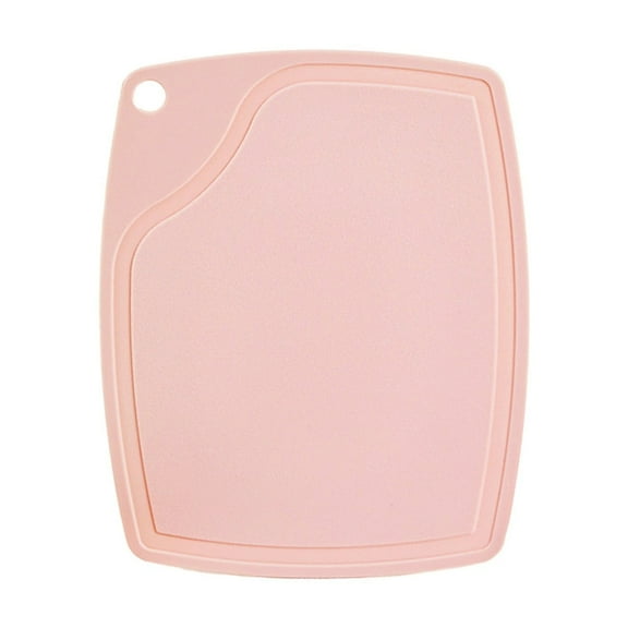 Mini Cutting Boards for Kitchen Small Plastic Chopping Boards for Vegetables Fruits Non-slip Deep Drip Juice Groove, Dishwasher Safe (Pink)