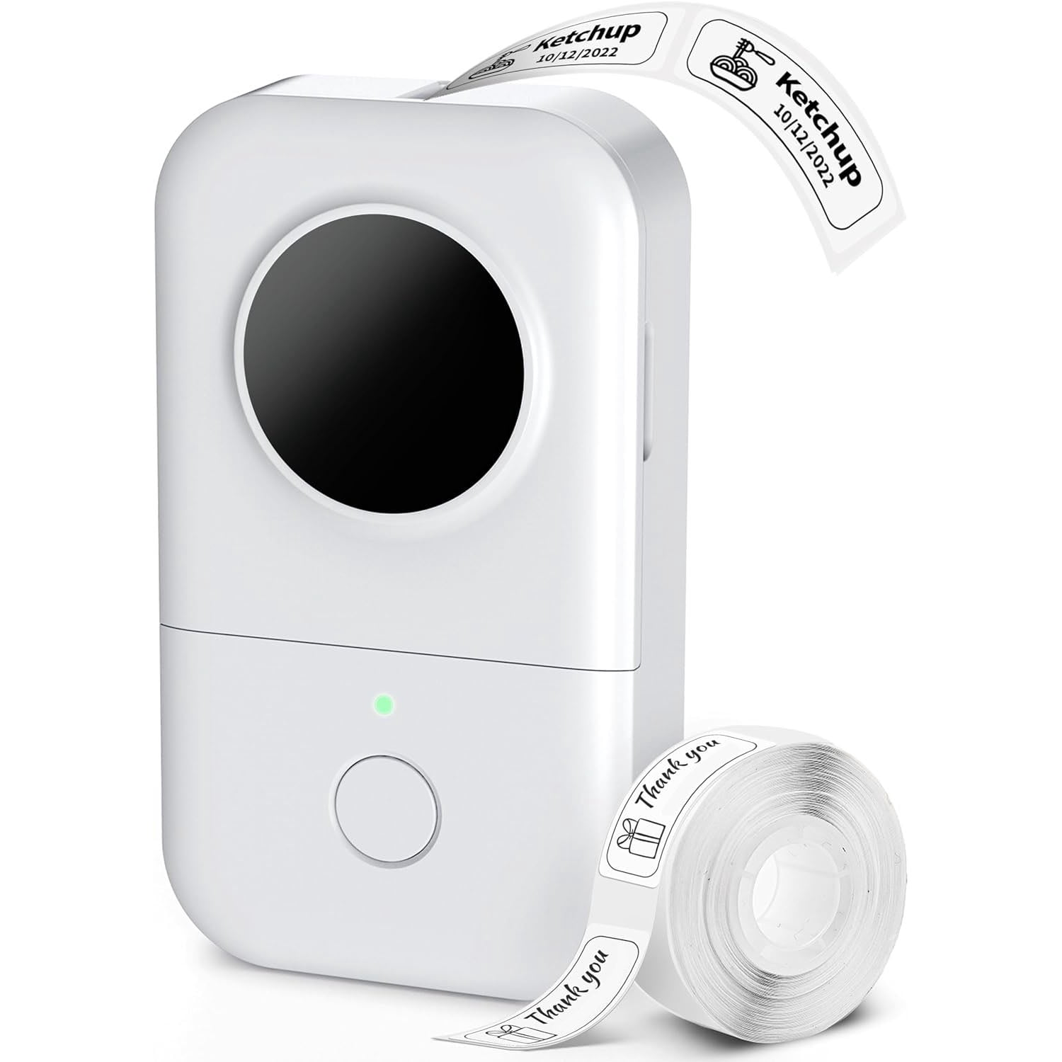 Mini Labelling Device Mini D30 Label Printer, Bluetooth Wireless Mini Pocket Smartphone Label ...