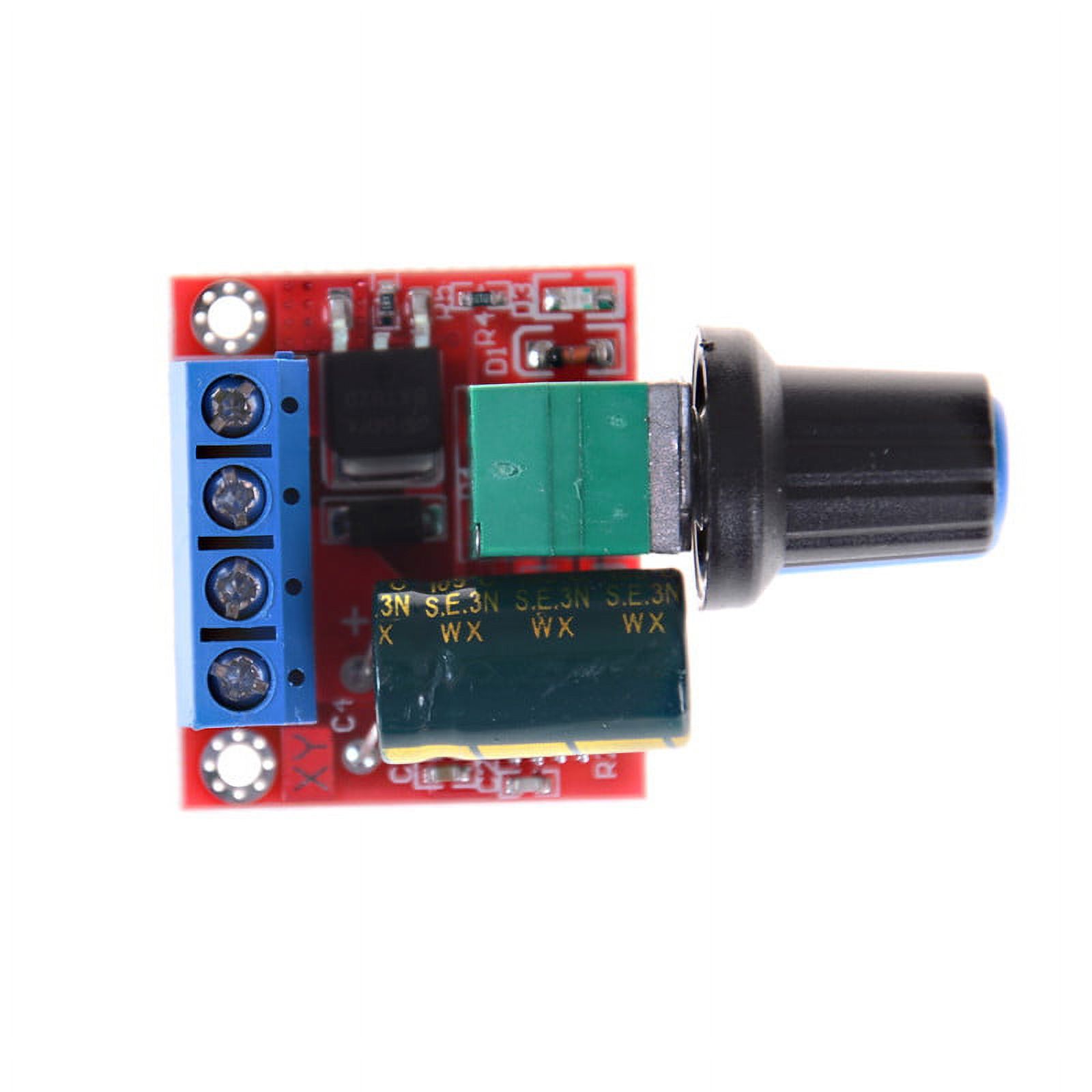 Mini DC Motor PWM Speed Controller 5A 4.5V-35V Speed Control Switch LED ...