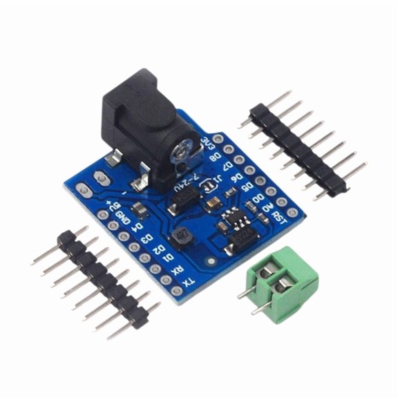 Mini DC Power Shield V1.1.0 Board Module Compatible for WEMOS D1 Mini Development Board 7V-24V Input 1A Most Current