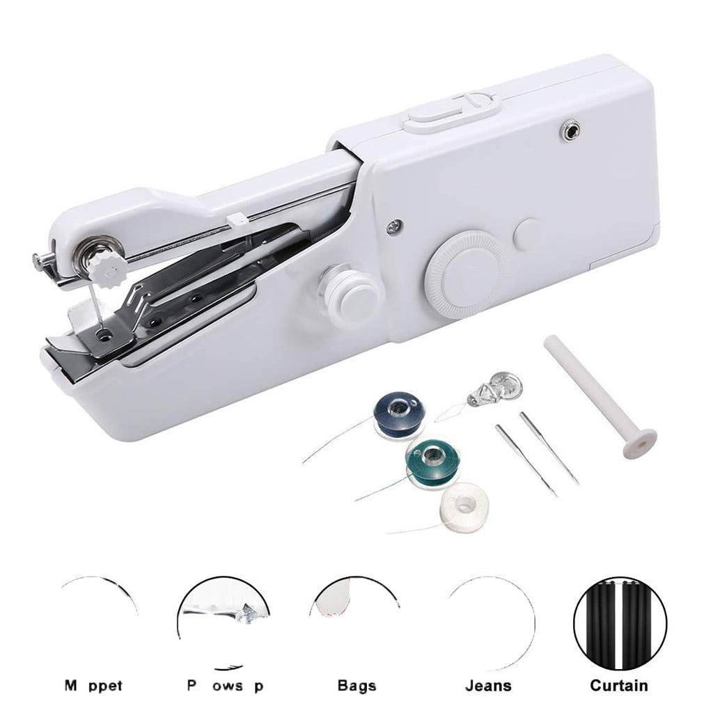 Mini DIY Electric Sewing Machine Manual Handheld Cordless Quick Sewing
