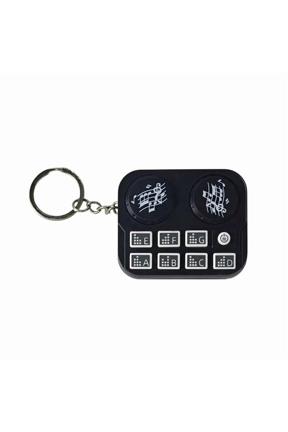 Mini DJ Machine Music Keychain Funny Sound Toy Keyring Car Key Holder Bag Pendant Backpack Hanging Decoration