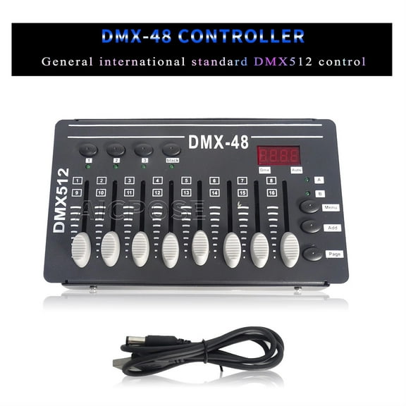 Mini DMX Controller LED Par Light DJ Light Console DMX-48 Console Universal International Standard DMX512 Control ,Precision Control and Adjustment