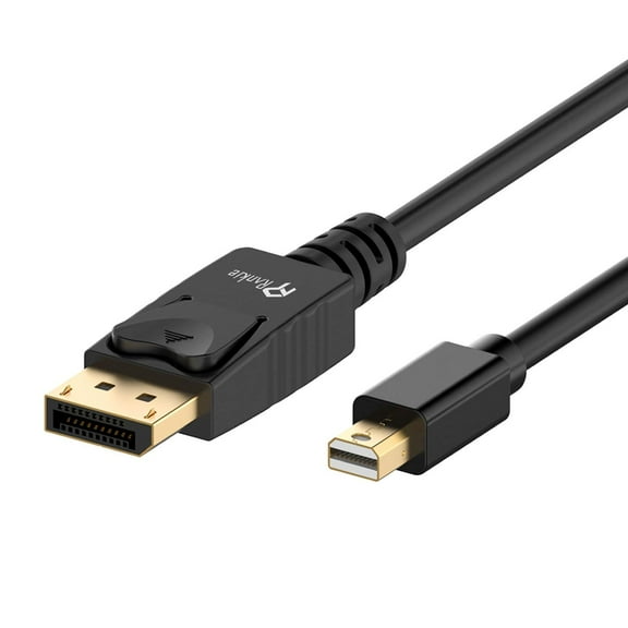 Mini DP to DP Cable, Rankie® Gold Plated Mini DisplayPort to DisplayPort Cable 4K Resolution Ready 6ft