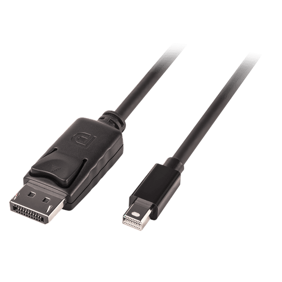 Mini DP to DP cable, black 3m