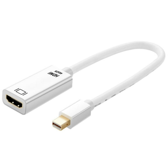 Mini DP to HDMI Adapter - 4K@30Hz, Gold Plated, Thunderbolt Compatible for MacBook/PC