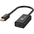 thumbnail image 1 of Mini DP to HDMI, Rankie Gold Plated Mini DisplayPort (ThunderboltTM Port Compatible) to HDMI HDTV Male to Female Converter Adapter, 1 of 7