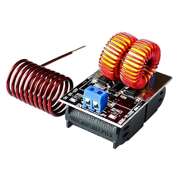 Mini DV 5V-12V 120W ZVS Heating Machine 120W High Frequency Induction Heating Board Module Driver Heater,1 x drive module,As Shown