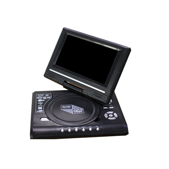 Mini DVD Player 7.8 inch Multimedia CD Disc 270 Degree Rotation Screen with Remote Control Travel ,Easy Connection