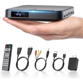 Mini DVD Player, Small DVD Player for TV with Remote, 1080P HD for Home , Support Usb/TF Card