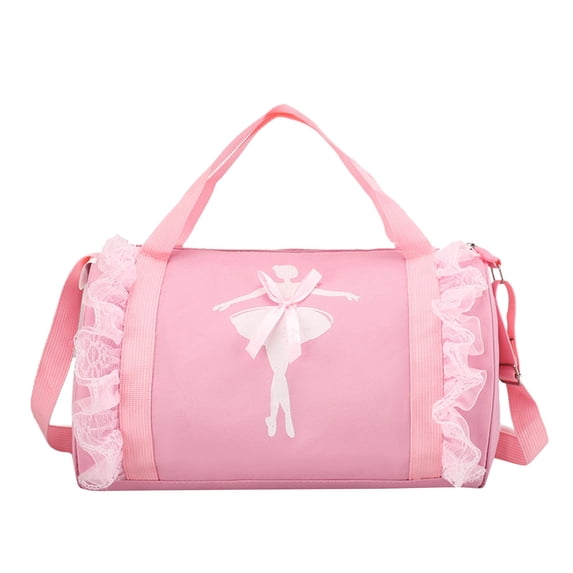 Mini Dance Ballet Tutu Bag, Small Duffle Bag for Girls, Lace Design with Zipper & Adjustable Straps, Ideal Gift for Girls