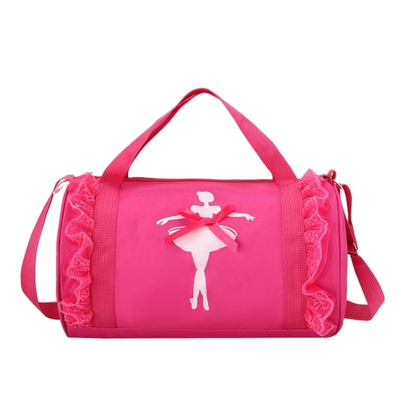Mini Dance Ballet Tutu Bag, Small Duffle Bag for Girls, Lace Design with Zipper & Adjustable Straps, Ideal Gift for Girls