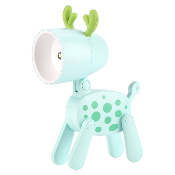 Mini Deer Night Light,Creative Mini Table Lamp Pet ,Cute Cartoon Animals LED Desk Lamp Adjustable Deer Night Light ,Green