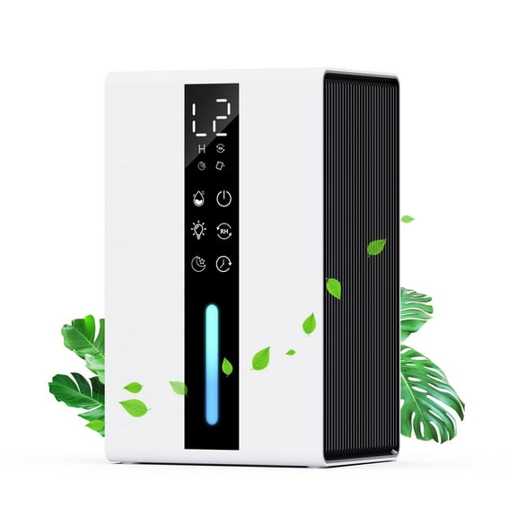 Mini Dehumidifier, Small Room Moisture Absorber, 48H Timer, 7 Color Lights, Ultra Quiet Operation, Auto Shut Off, Sleep Mode, for Bathroom Bedroom Closet Cabinet Basement