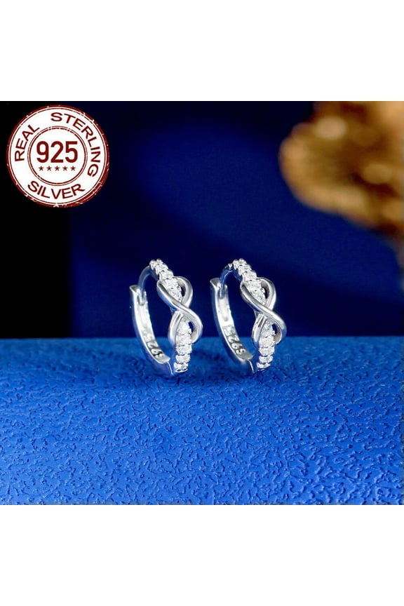 Mini Design 925 Sterling Silver CZ Infinity Symbol Forever Eternity Wedding Ring