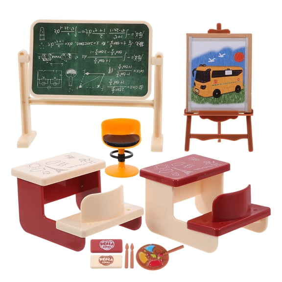 Toyandona 1 Set of Realistic Chalkboard Plastic Assorted Color Classroom Decoration