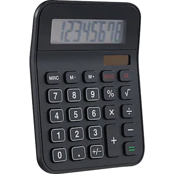 Sentry Industries Mini Desk Calculator - Solar Powered Graphing Calculator - Silver, Small